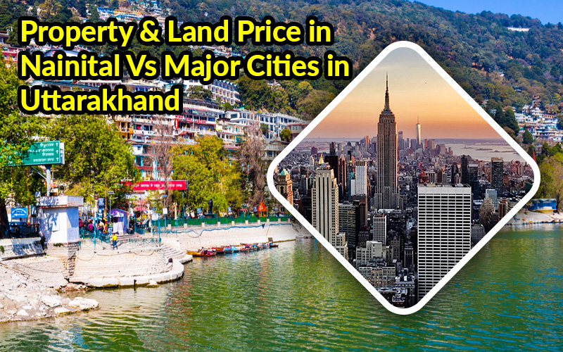 Property & Land Price in Nainital Vs Major Cities in Uttarakhand